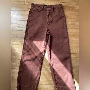 Quince cropped wide-leg chino pants